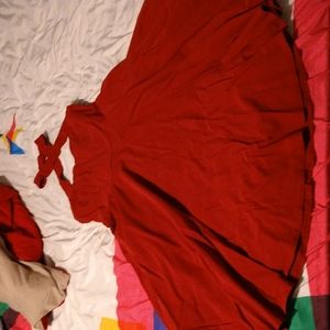 Red vintage dress